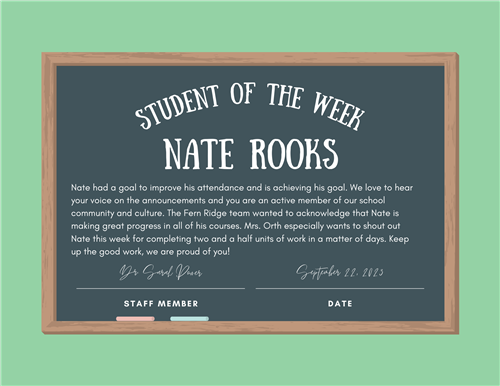 Student of the Week
